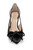 Black Gerry Cutout Stiletto Pump  Front