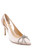 Champagne Gerry Cutout Stiletto Pump  Front Side