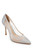 Silver Gia Lace Pump Front Side