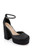 Black Giada Round Toe Platform  Front Side