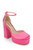 Sherbet Pink Giada Round Toe Platform  Front Side