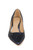 Navy Frenchie Wide Width Pointed Toe Kitten Heel Front