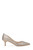 Champagne Frenchie Wide Width Pointed Toe Kitten Heel Side