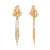 Pearl And Bead Cluster Duster Earrings Front