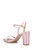 Pale Pink Rayla Block Heel Sandal Back Side