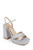Silver Rainbow Chunky Platform  Front Side