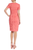 Terracotta Laser Cut Square Neck Day Dress Back