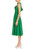 Green Ruffle Shoulder Sleeveless Cocktail Dress Side