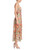 Tangerine Multi Printed Ruched Maxi Dress Side