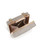 Gold Katie Crystal Mini Box Clutch with Rhinestone Inset Chain Back