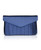 Navy Isabella Shimmer Box Pleat Envelope ClutchFront