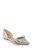 Ivory Ileana Sparkle Pointed Flats Front Side