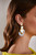 Iridescent Stone Moroccan Chandelier Earrings with Beaded Trim Asset