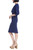 Marine ¾ Sleeve Capelet Sheath Dress Side