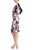 Black Multi Printed ¾ Sleeve Sheath  Side