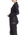 Black Rosette Cuff Sequined Blazer with Tie