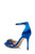 Electric Blue Violette Crystal Pointed Stiletto Heels Back Side