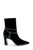 Dark Emerald Elisa Evening Bootie with Knotted Strap Side