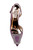 Dark Purple Enida Stiletto Slingback with Crystal Buckle Top
