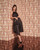 Black Satin Backless Dress with High-Low Skirt Asset