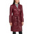 Oxblood Tinsley Genuine Leather Trench Coat Right Side