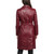 Oxblood Tinsley Genuine Leather Trench Coat Back