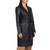 Black Tinsley Genuine Leather Trench Coat Right Side