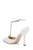 Soft White Zayna Crystal-Embellished T-Strap Upper Back Side