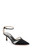 Black Zendaya Gemstone-Embellished Kitten Heel Front Side