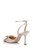 Champagne Yanna Satin Stiletto with Bow Back Side