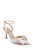 Champagne Yanna Satin Stiletto with Bow Front Side