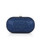 Navy Reign Crystal Oval Minaudière Front