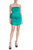Bright Emerald Strapless Pleated Mini with Bow