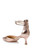 Champagne Lilibeth Dual-Strapped Kitten Heels Back Side