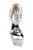 Silver Loretta Dual Pearl Strap Stiletto Top