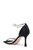 Black Loretta Dual Pearl Strap Stiletto Back Side