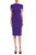 Cape-Shouldered Sheath Dress Front