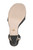 Black Caia Platform Sandal with Heart-Shaped Buckle Sole