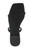 Black Honesty Flat Sandals with Gemstone-Studded Straps Sole