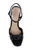 Black Hydee Pleated Stiletto Sandal Top