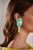 Irresistible Floral and Bow Earrings with Fringe Model