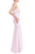 Mist Strapless Twisted Bodice Gown Side