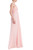 Pale Rose Ruched One-Shoulder Gown Side