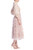 Blush Multi Chiffon Shirt Dress with Lace Skirt Side