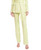 Lime Sparkle Straight-Leg Trousers Front