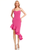 Pink Cha-Cha Asymmetrical Ruffle Dress Front