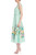 Mint Multi Square Neckline A-Line Dress with Placed Floral Print