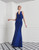 Cobalt Halter Bow Front Gown Asset