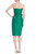 Emerald Strapless Sweetheart Neck Dress with Attached Bow Back