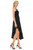 Black Allison High Low Side Ruffle Dress Side